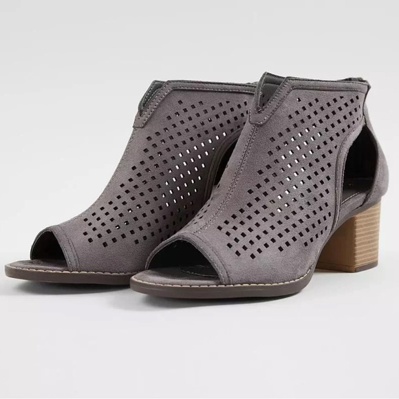 Brielle Open Toe Ankle Boot Buckle - Picture 2 of 5